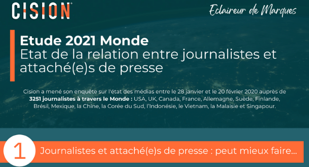 Etude 2021 : Etat de la relation entre journalistes et attaché(e)s de presse dans le monde Etude 2021 : Etat de la relation entre journalistes et attaché(e)s de presse dans le monde