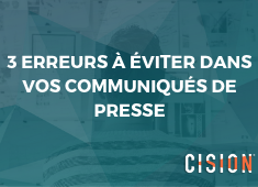 Format des communiqués de presse : les 3 erreurs à éviter via @CisionFrance #EarnedMedia #RP Format des communiqués de presse : les 3 erreurs à éviter via @CisionFrance #EarnedMedia #RP