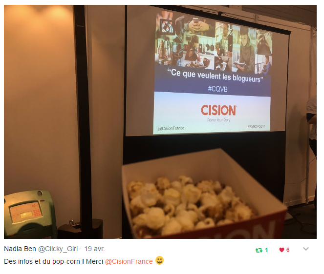 Conférence #EMKTP2017 : Relations marques et blogueurs, que retenir ? #CQVB via @CisionFrance Conférence #EMKTP2017 : Relations marques et blogueurs, que retenir ? #CQVB via @CisionFrance