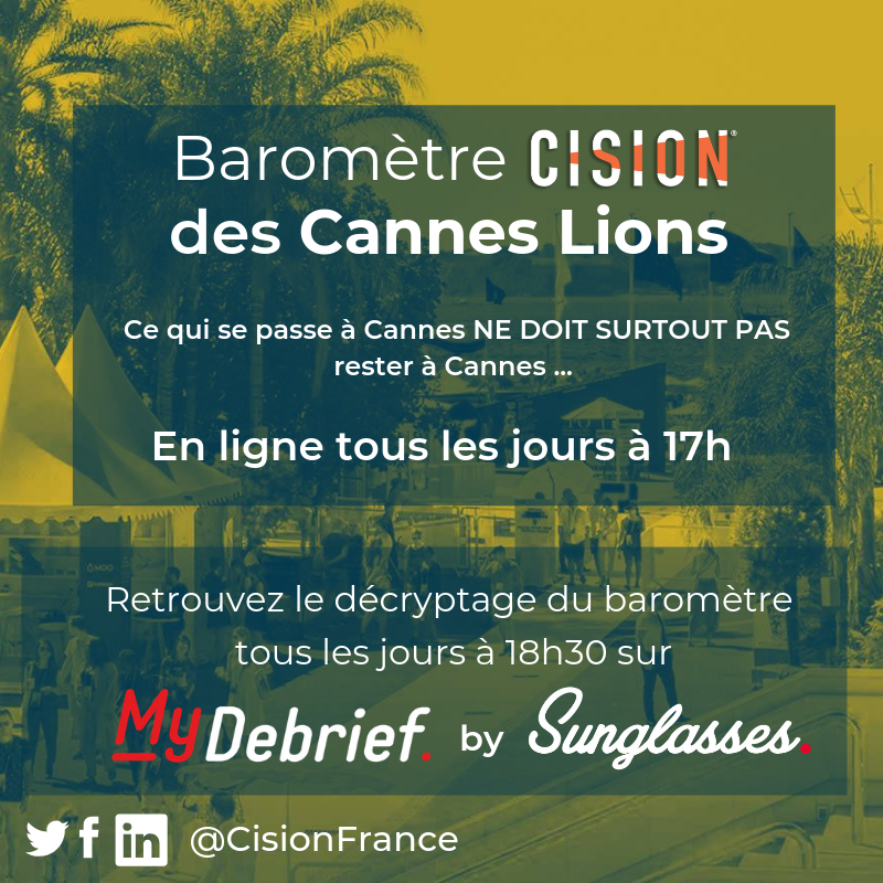 #Infographie Baromètre des #CannesLions via @CisionFrance #Infographie Baromètre des #CannesLions via @CisionFrance