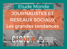 Etude Monde journalistes et reseaux sociaux les grandes tendances via @CisionFrance Etude Monde journalistes et reseaux sociaux les grandes tendances via @CisionFrance