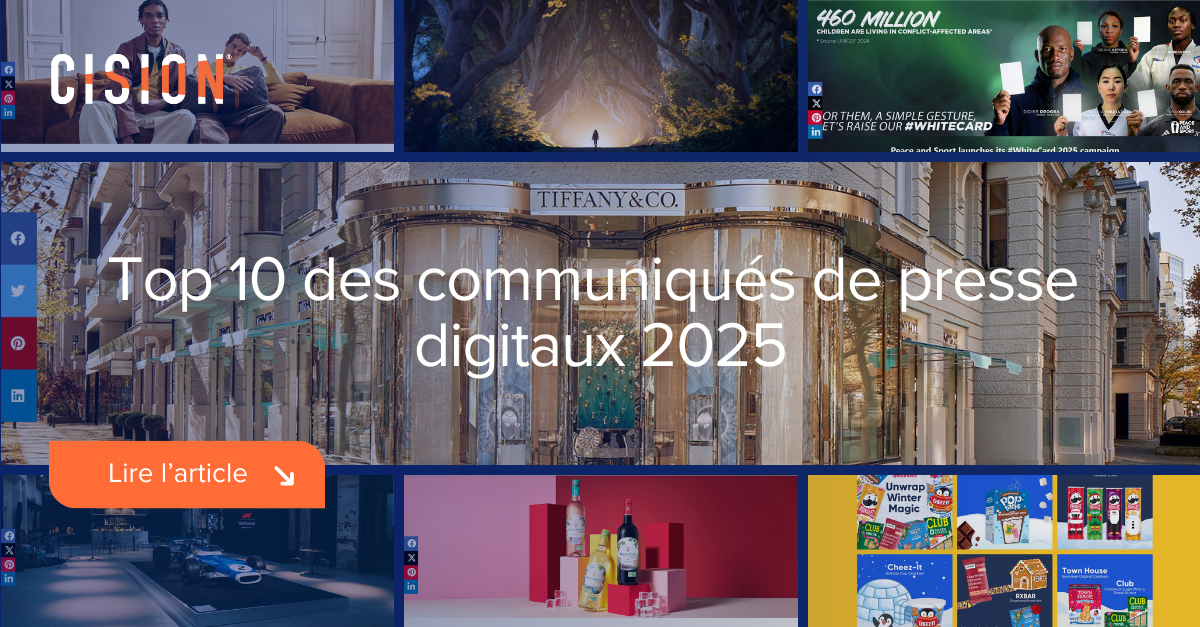 Top 10 des communiqués de presse digitaux 2025