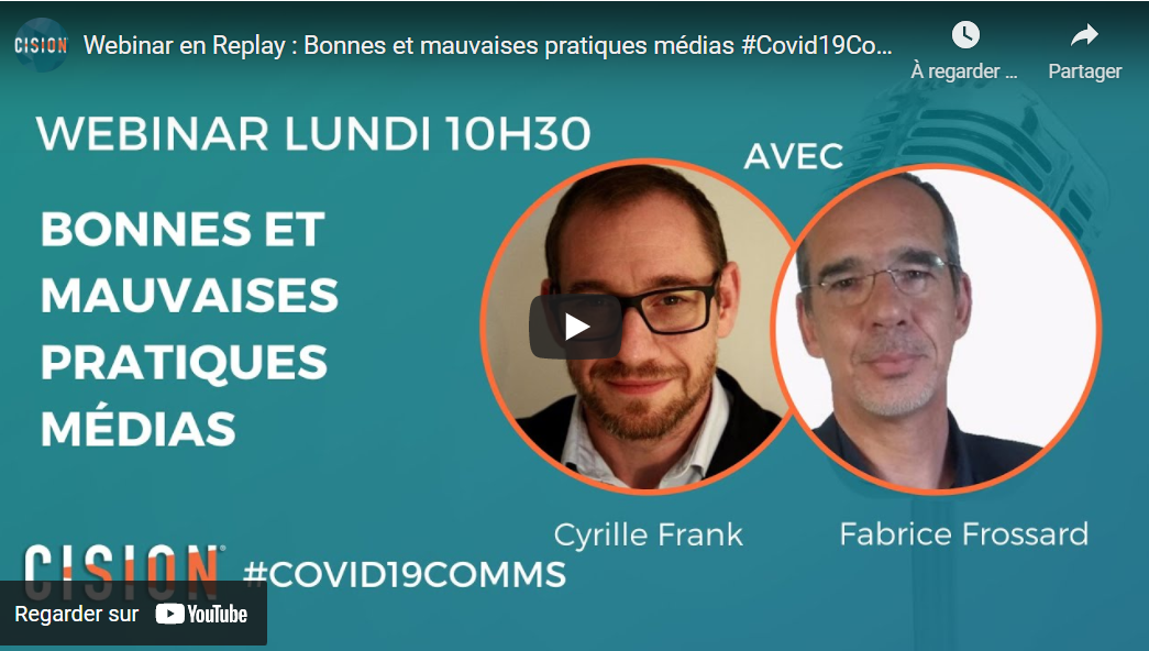 Webinar Cision avec Cyrille Frank et Fabrice Frossard