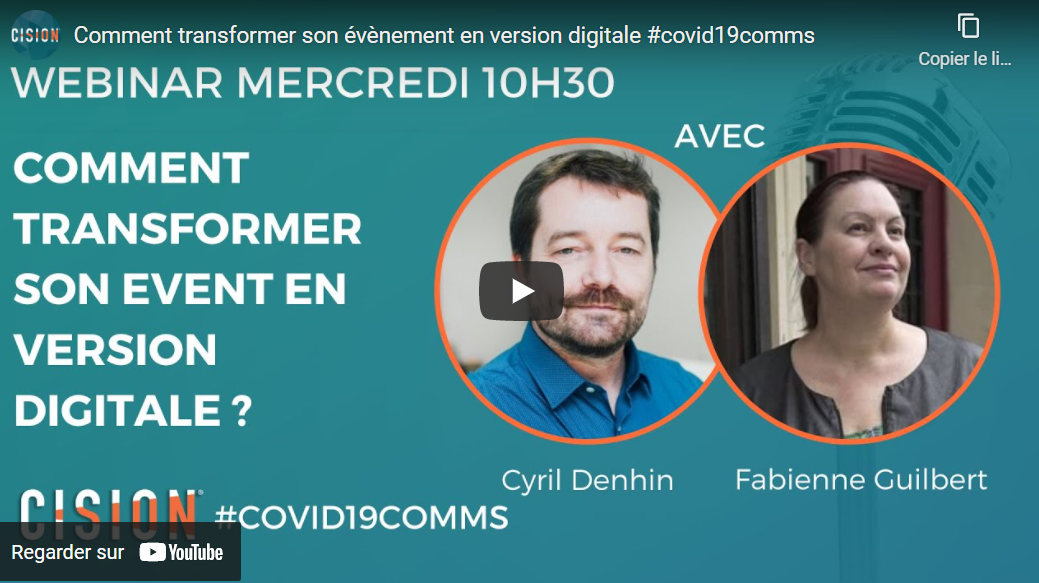 Webinar Cision avec Cyril Denhin et Fabienne Guilbert