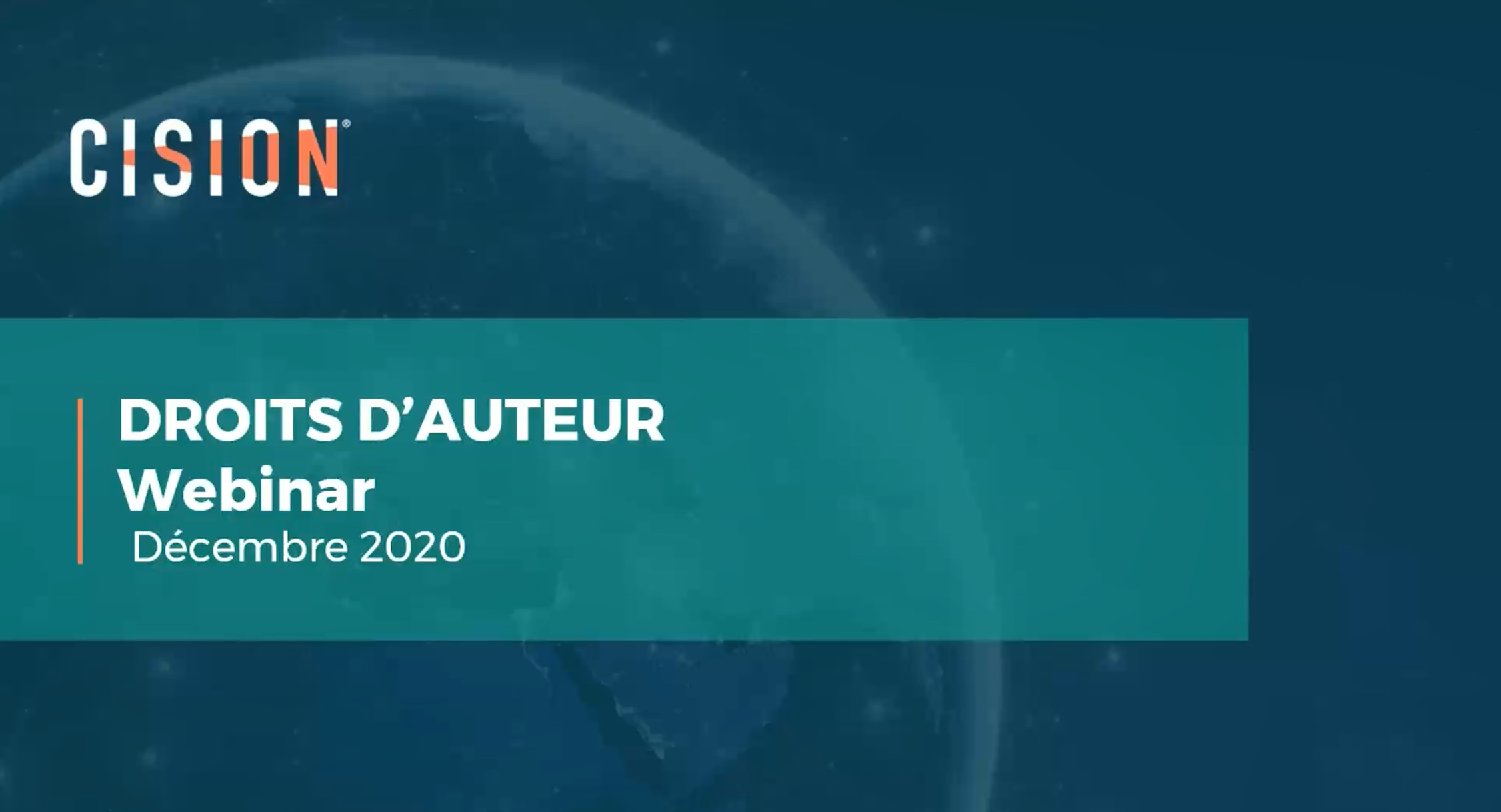 Webinar Droits d'Auteur